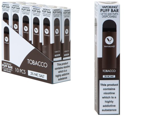 VAPORLINQ PUFF BAR - TOBACCO : Perkins Group